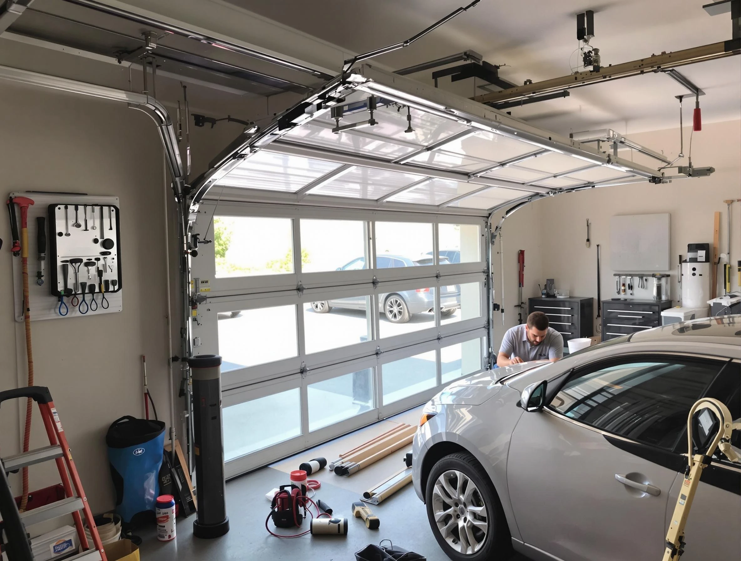 Garage door noise reduction service by Superior Garage Door Repair in Superior