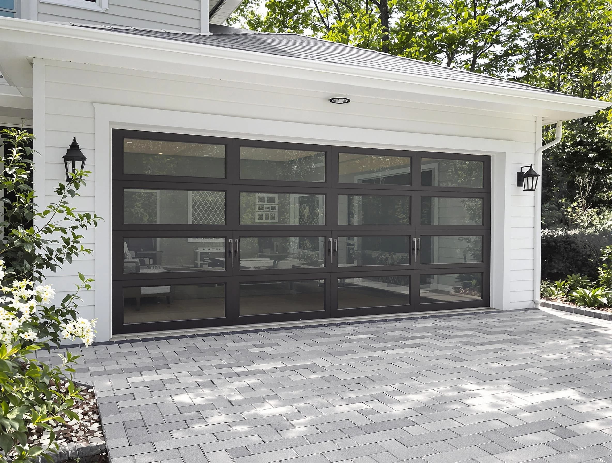 Superior Garage Door Repair design specialist presenting custom garage door options to Superior homeowner