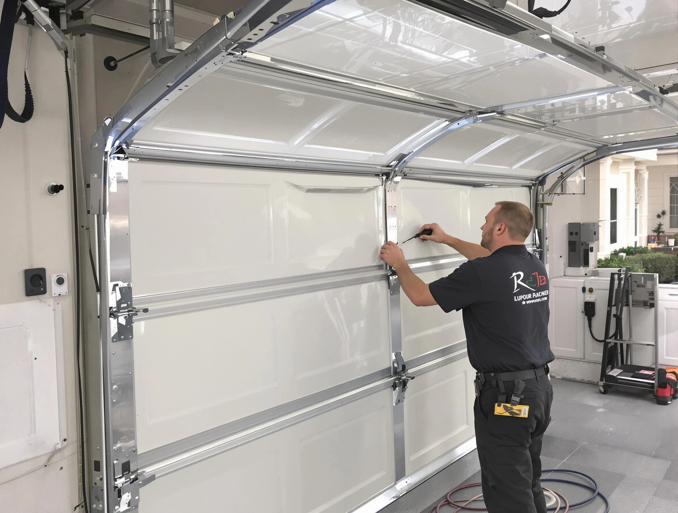 Superior Garage Door Repair professional performing panel repair in Superior